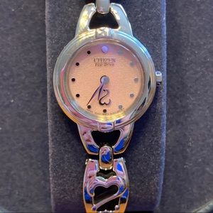 NEW Citizen Eco Drive Pink Heart Watch!